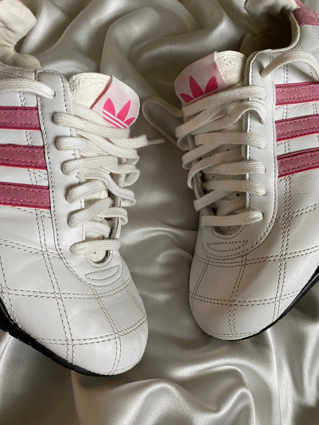 Adidas Goodyear Pink Quilted – Size EU ~38
