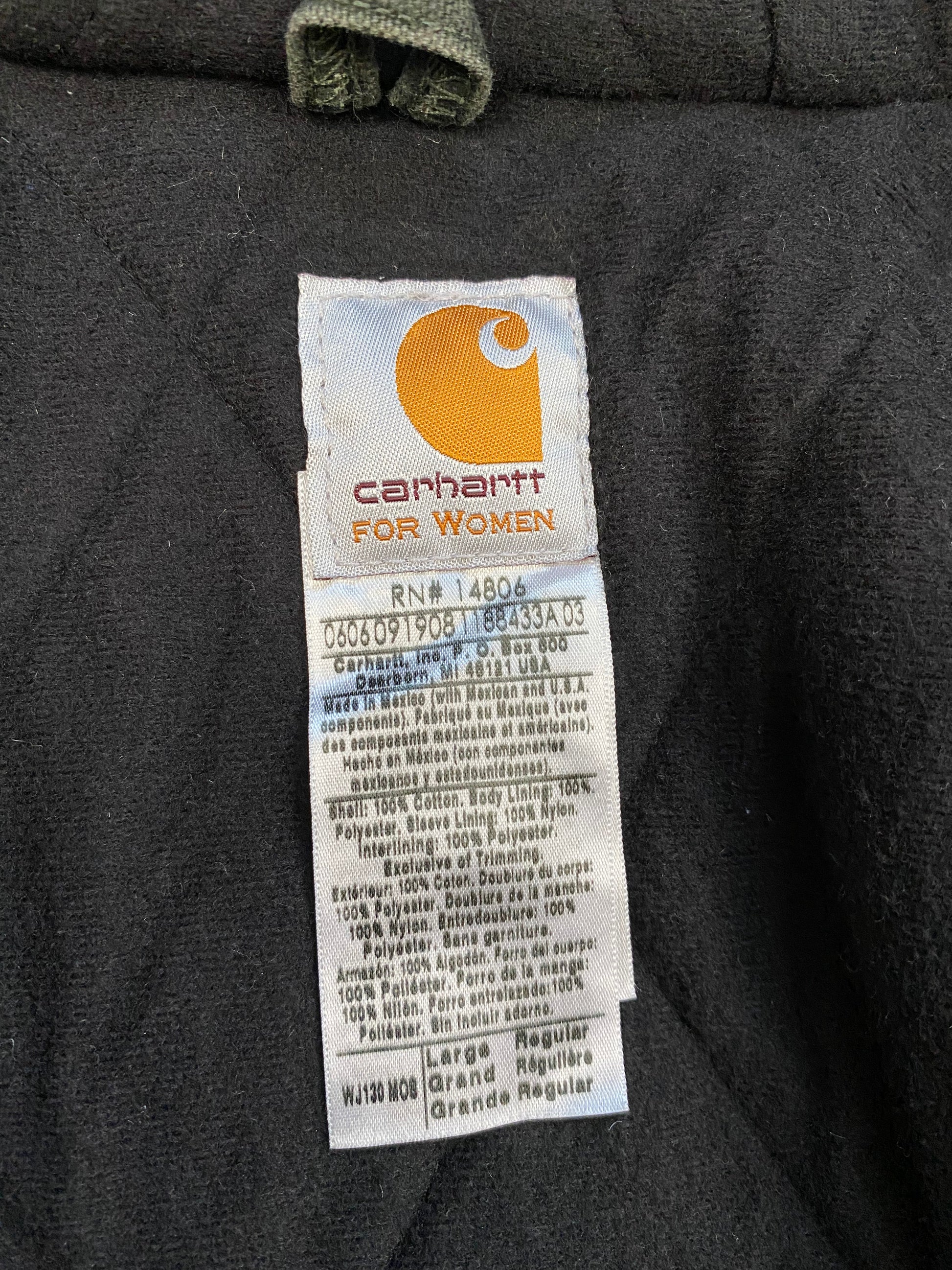 Carhartt Active Jacket WJ130 MOS Size L women’s