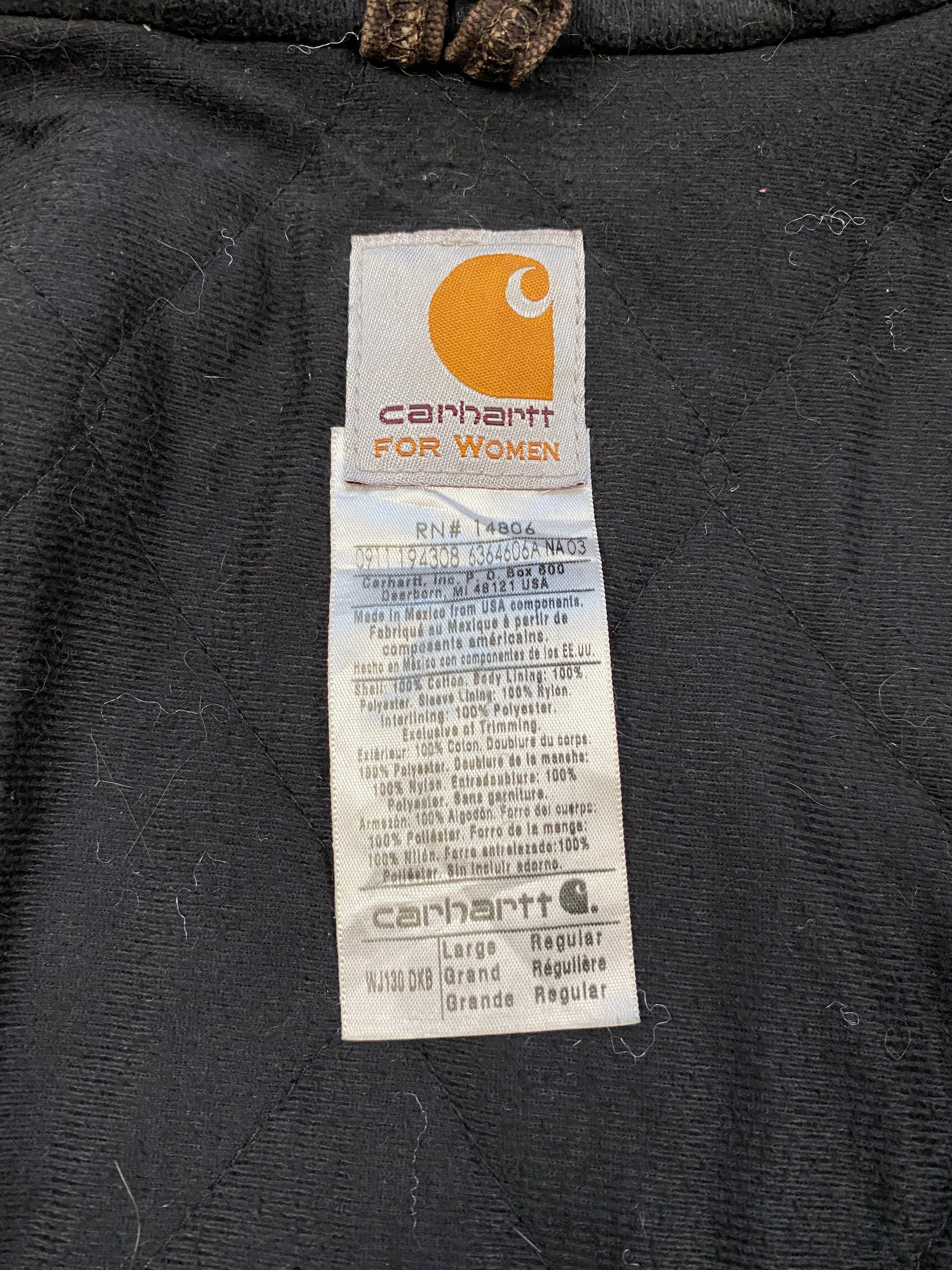 Carhartt Active Jacket WJ130 DKB Size L women’s