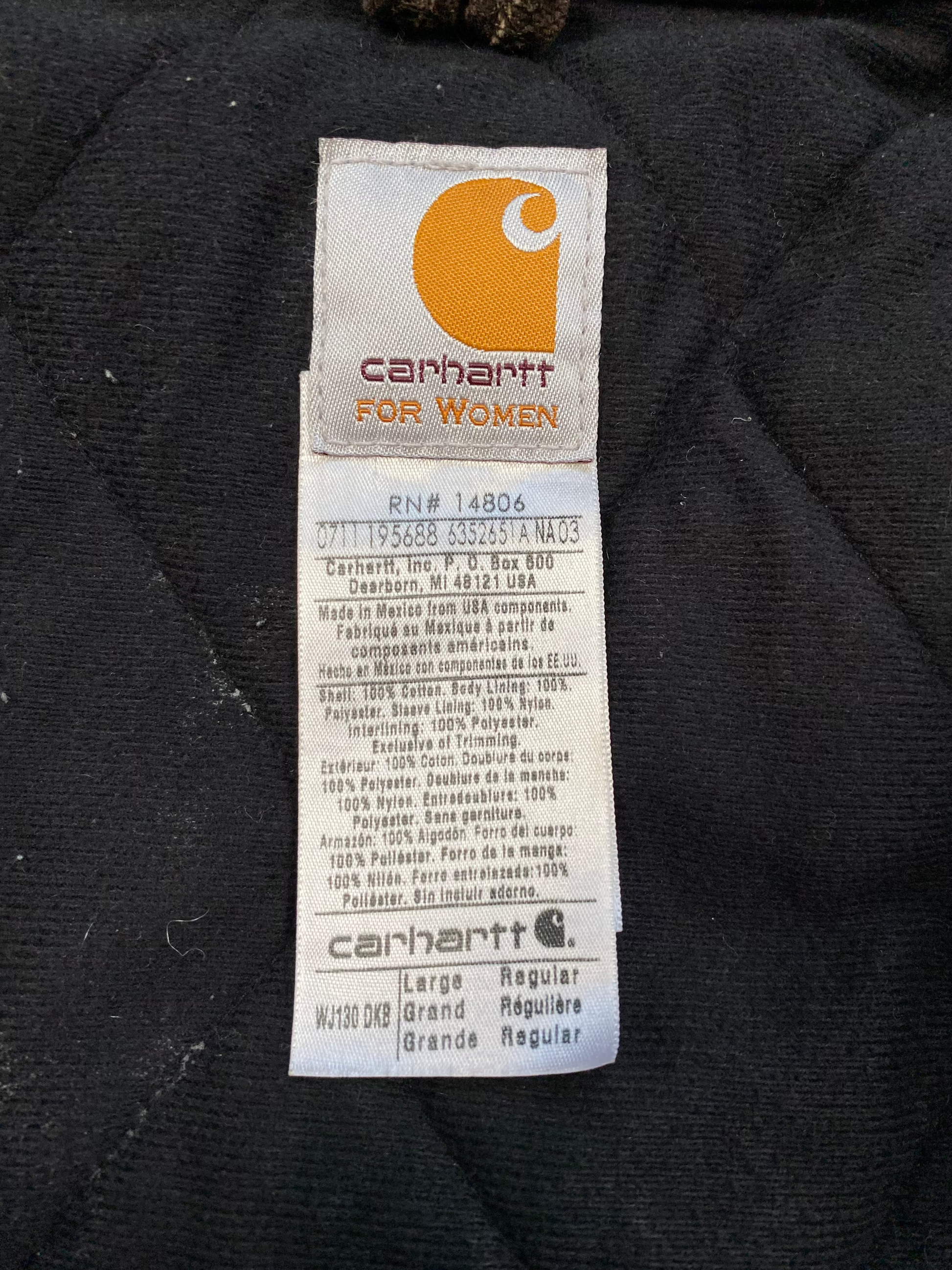 Carhartt Active Jacket WJ130 DKB Size L women’s