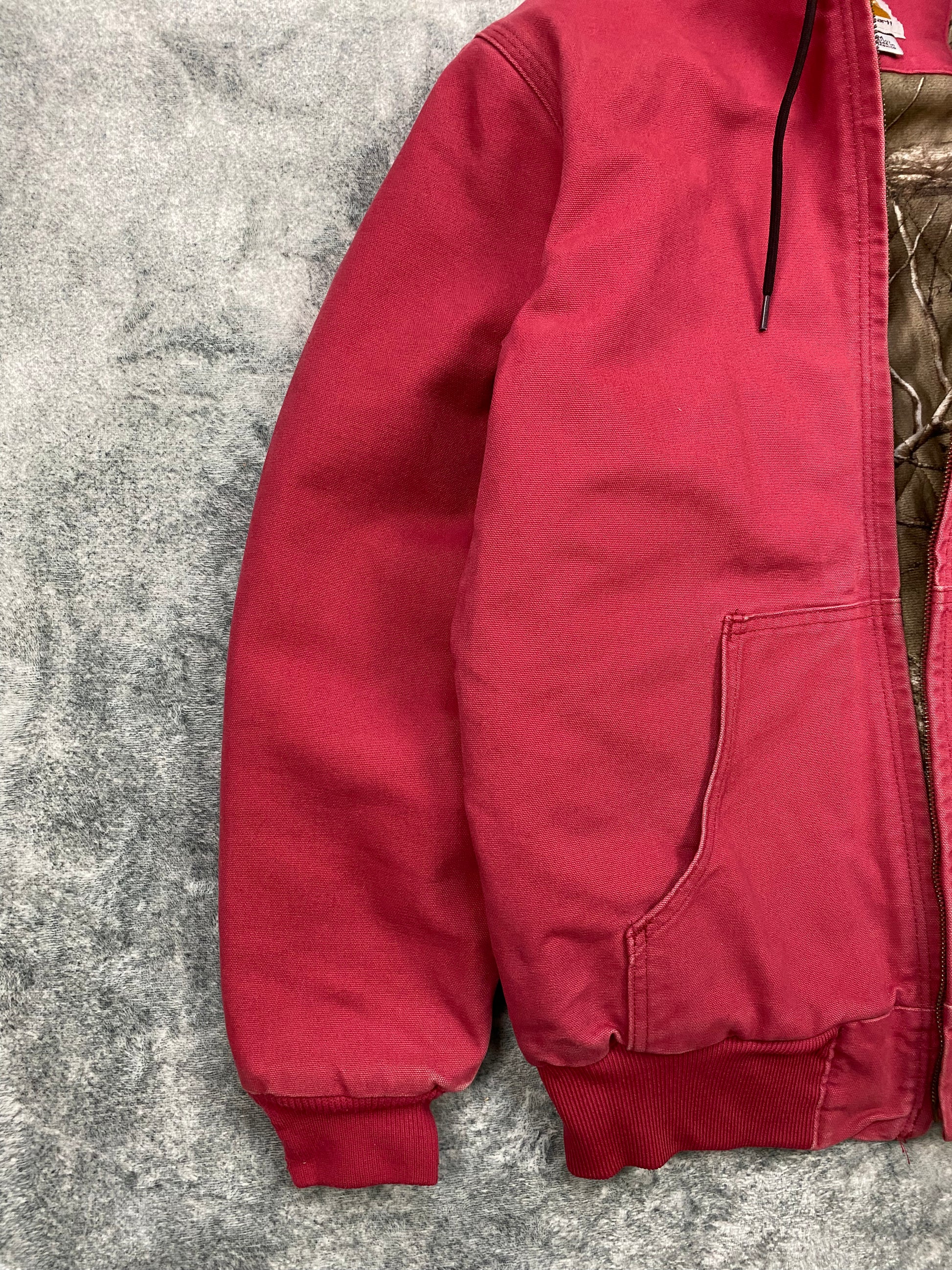 Carhartt Vintage Women's Active Jacket Camo Lined Pink Size M