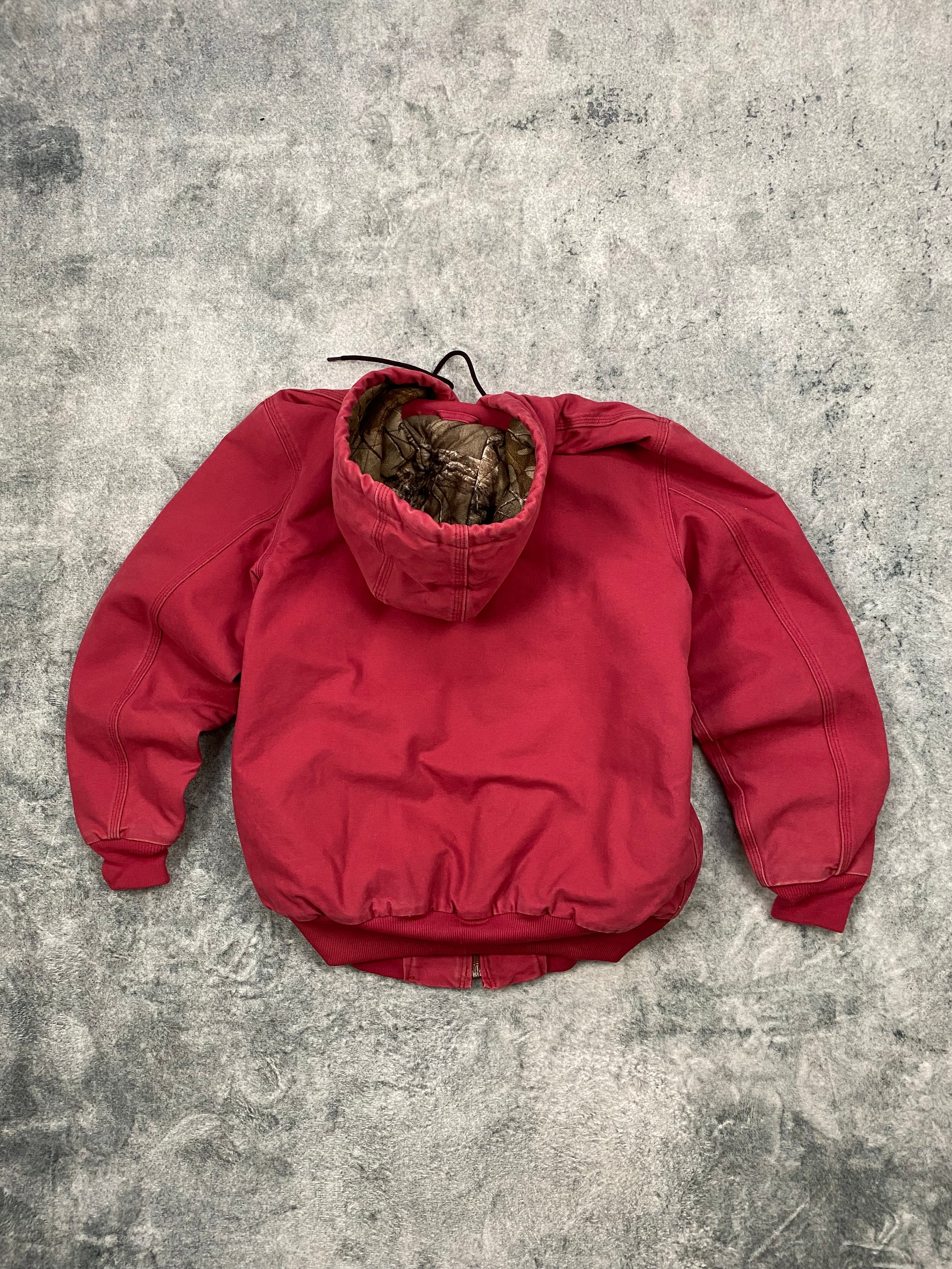 Carhartt Vintage Women's Active Jacket Camo Lined Pink Size M